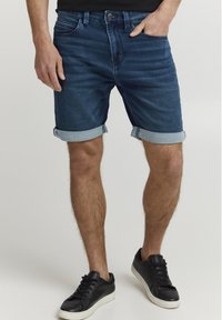 INDICODE JEANS - IDGODOLF - Jeansshort - dark blue Miniatuurafbeelding 1