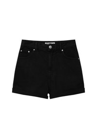 PULL&BEAR Shorts vaqueros - black