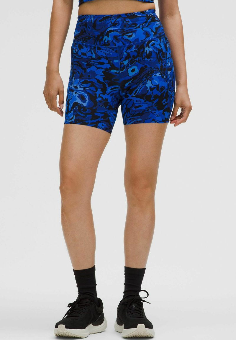lululemon WUNDER TRAIN HIGH-RISE POCKETS 15CM - Bėgimo tamprės - flower meld galactic multi