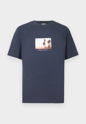 Only & Sons, ONSAXEL NATURE TEE - Majica kratkih rukava s printom - blue nights