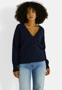 COL V - Chaqueta de punto - bleu foncé - marine