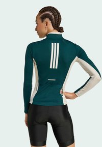 adidas Performance TEMPO 3-STRIPES LONGSLEEVE - Biciklistički dres - green   alumina