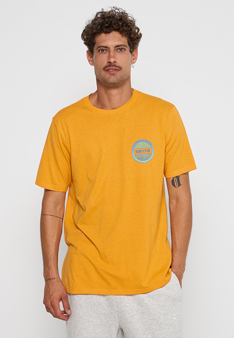 hurley T-shirt print oranje