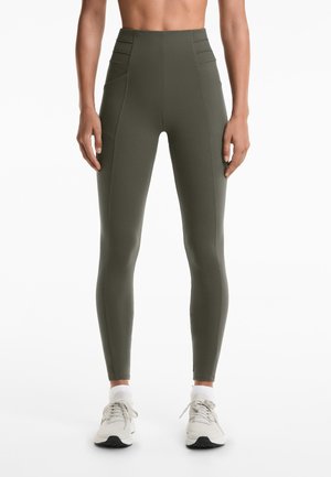 OYSHO EVERMOVE CREASE ANKLE-LENGTH - Legging - khaki