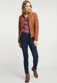 Mustang Veste en cuir - brown