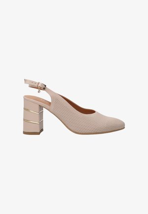 VENEZIA, Højhælede pumps - beige