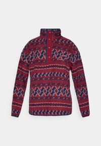 HELVETIA™ PRINTED HALF SNAP - Pulover iz flisa - rich wine