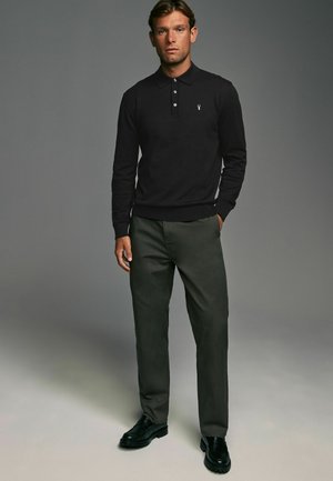 Next REGULAR FIT - Langarmshirt - black stag logo