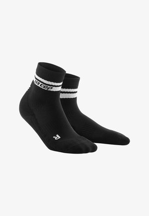 CEP 80'S COMPRESSION SOCKS MID-CUT - MADE IN GERMANY - Sports socks - black white