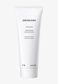 Crema Finish SACHHAJUAN in un tubo bianco con tappo a vite. Presenta un testo nero che indica l'uso del prodotto e il volume (75 ml, 2,5 fl. oz.).