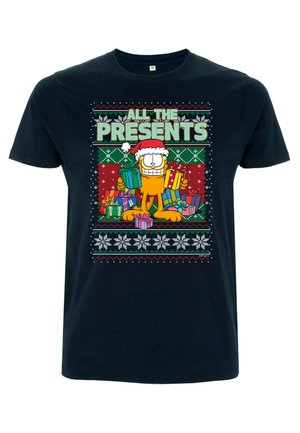 GARFIELD ALL PRESENTS - T-shirt med print - navy blue