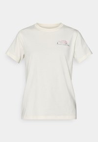 MONTE REGULAR SHORT SLEEVE TEE GRAPHIC - Apdrukāts T-krekls - white dune