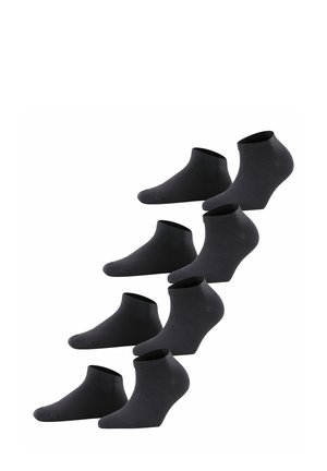 SOLID 4-PACK - Calze - black