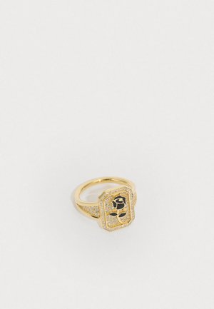 CHEVALIÈRE ROSE PAVÉE - Bague - gold-coloured