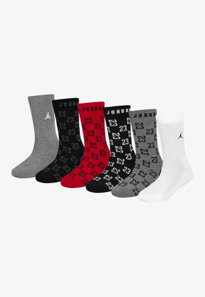 Jordan MONOGRAM ESSENTIAL CREW UNISEX 6 PACK - Calze - black