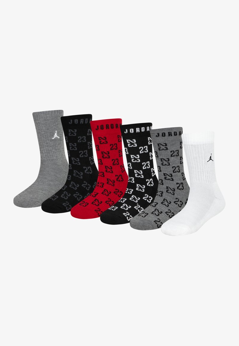 Jordan MONOGRAM ESSENTIAL CREW UNISEX 6 PACK - Calze - black