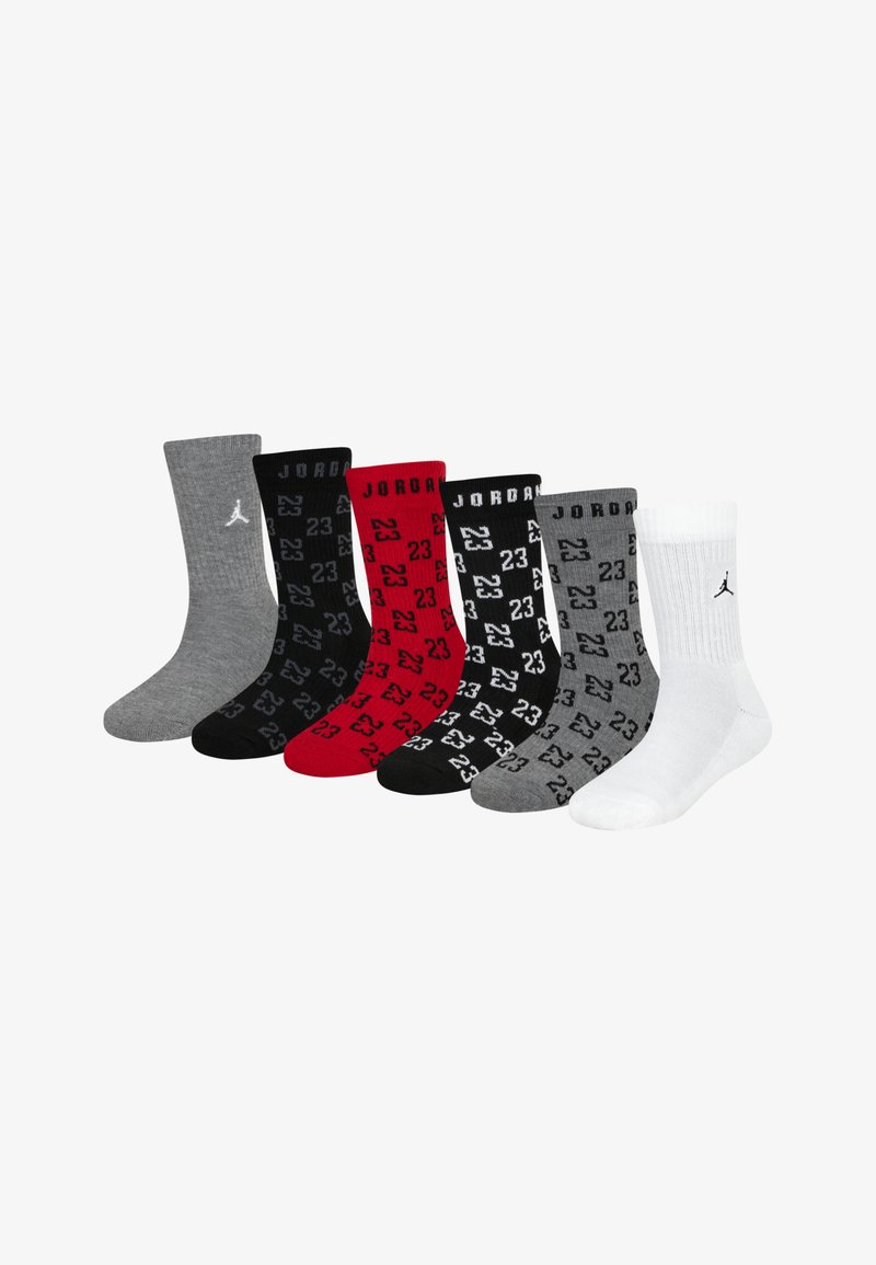 Jordan MONOGRAM ESSENTIAL CREW UNISEX 6 PACK - Calze - black
