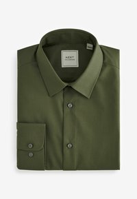Next EASY CARE SINGLE CUFF - Overhemd - olive green