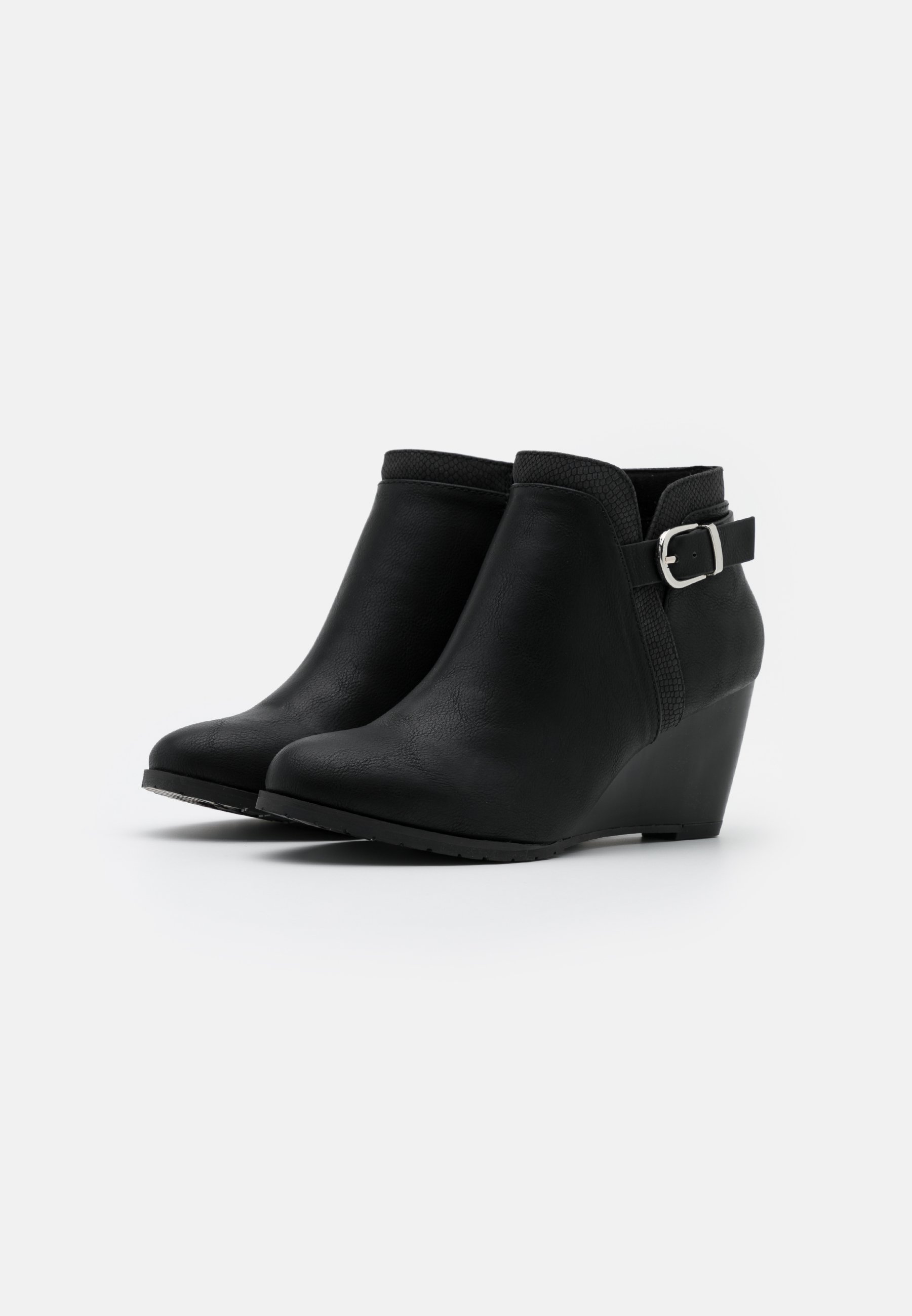 wedge booties wide width