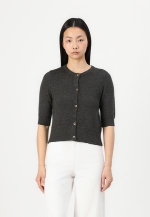 ONLLESLY BUTTON CARDIGAN - Kofta - dark grey melange