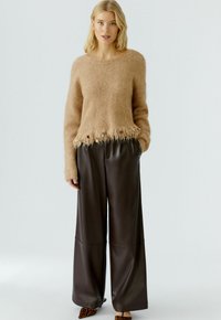 Oui Lederhose - dark brown