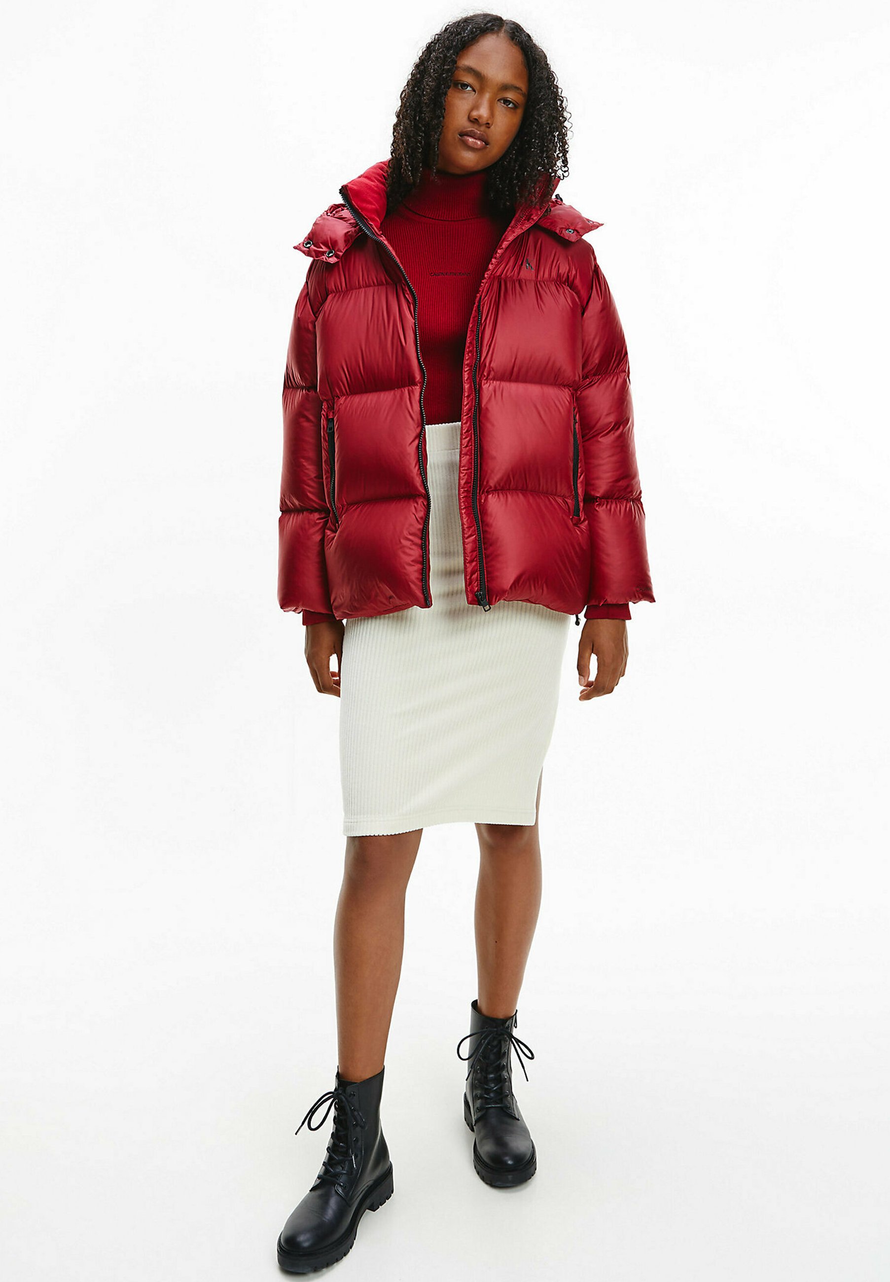 Calvin Klein Jeans SHINY - Piumino - virginia red/rosso - Zalando.it