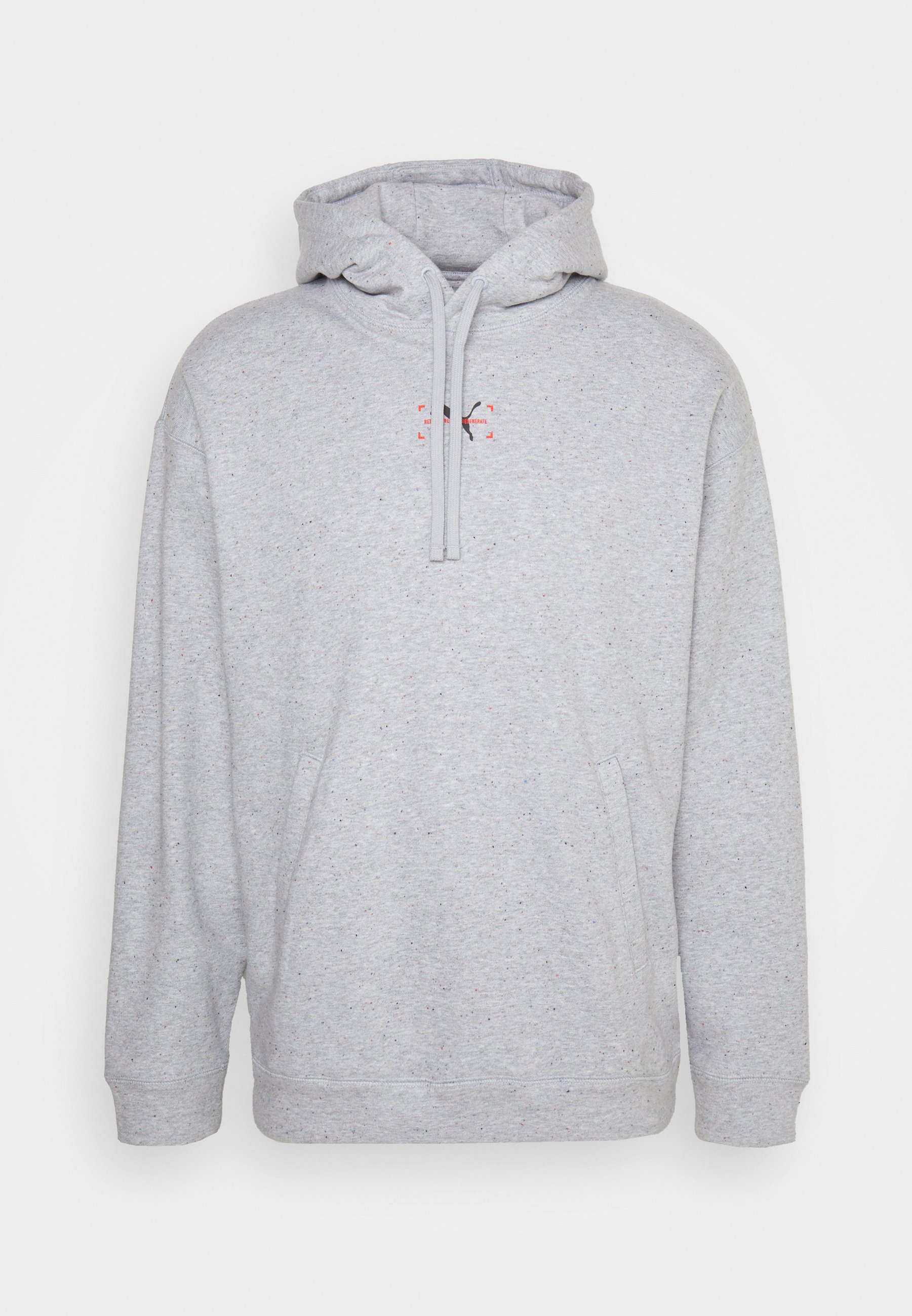 Puma Mikina s kapucí - light gray heather
