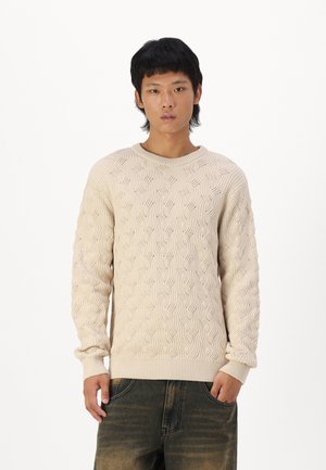 Selected Homme SLHCALLIS CREW NECK NOOS - Pullover - oatmeal