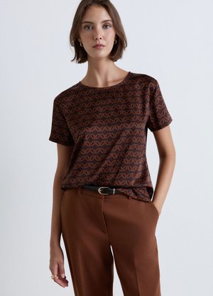 Calliope, CAMICIA FANTASIA - Camicetta - var marrone