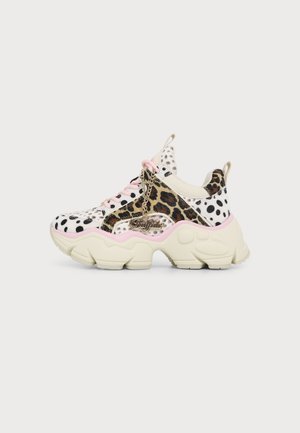 Buffalo, BINARY GLAM - Sneaker low - cream/leo/pink