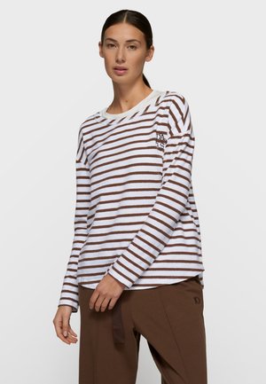 LONG SLEEVE TEE  - Longsleeve - white dark truffle