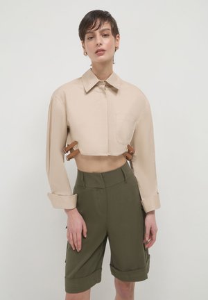 Calliope CROP - Camicia - beige medio