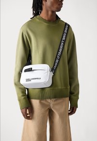 Karl Lagerfeld Jeans ESSENTIAL UNISEX - Axelremsväska - white
