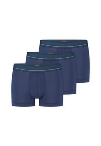Slip boxer blu navy realizzati in un tessuto morbido, dotati di un cinturino confortevole con un logo del brand discreto e dettagli a contrasto. Inclusi tre paia.