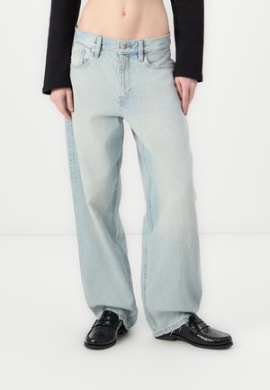 Calvin Klein Jeans LOOSE SOUND - Traperice ravnih nogavica - indigo sound