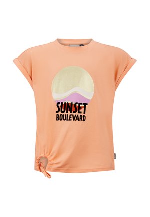 XANNE - T-shirt print - peach