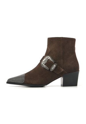 Cowboy-/Bikerstiefelette - brown