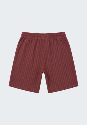 Project X Paris, SHORT À RAYURES AVEC TAILLE ÉLASTIQUÉE - Shorts - bordeaux