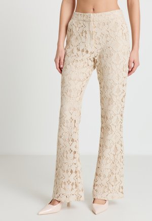 LUNGO - Pantaloni - crema