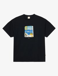 BLKVIS CALMARE TEE UNISEX - Apdrukāts T-krekls - black