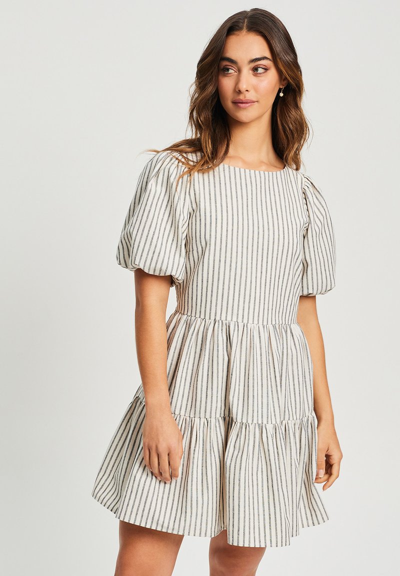 ST MRLO HAMILTON Day dress black stripe/white Zalando.de