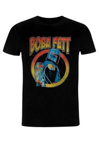 Star Wars STAR WARS: MANDALORIAN DARK FETT UNISEX - Camiseta estampada - black