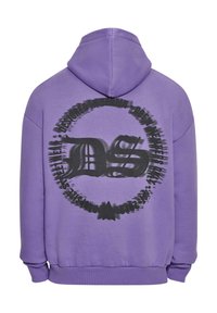 Dropsize HEAVY BLURRED LOGO - Felpa con cappuccio - washedpurple
