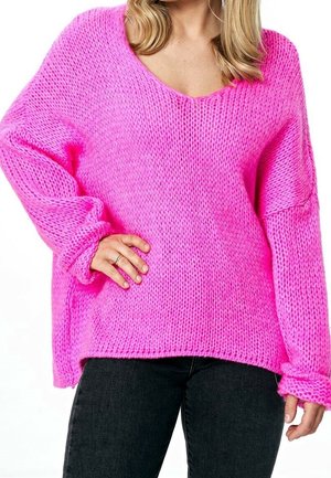 Jersey de punto - neon pink
