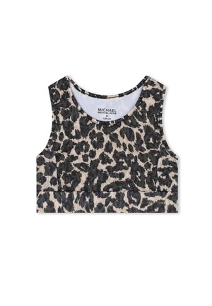 PRINTED BRA TOP - Brassière - beige noir