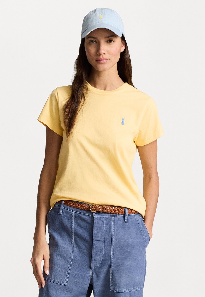 Polo Ralph Lauren COTTON JERSEY CREWNECK T-SHIRT - Pamata T-krekls - corn yellow