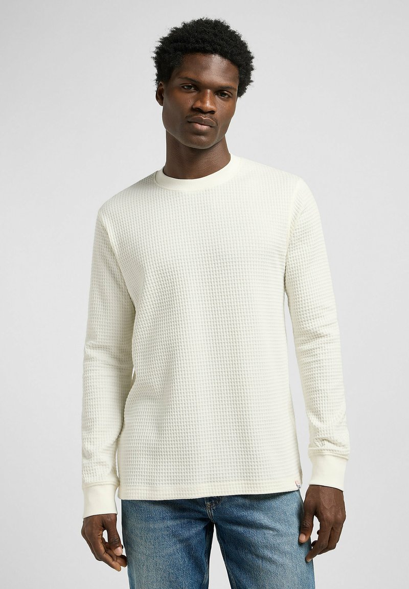 Lee WAFFLE TEE - REGULAR FIT - Camiseta de manga larga - ecru