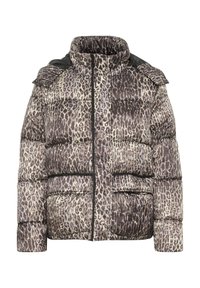GAIAGRO SHORT PRINTED  - Winterjacke - licorice leopard
