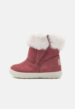 Lær-at-gå-sko - dark red