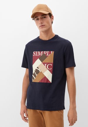T-shirt imprimé - navy